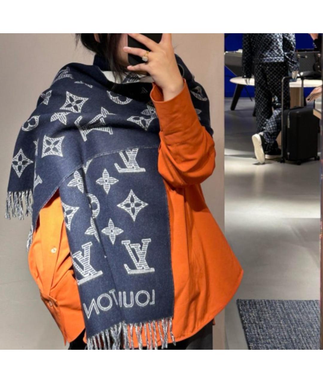 LOUIS VUITTON Кашемировый шарф, фото 4