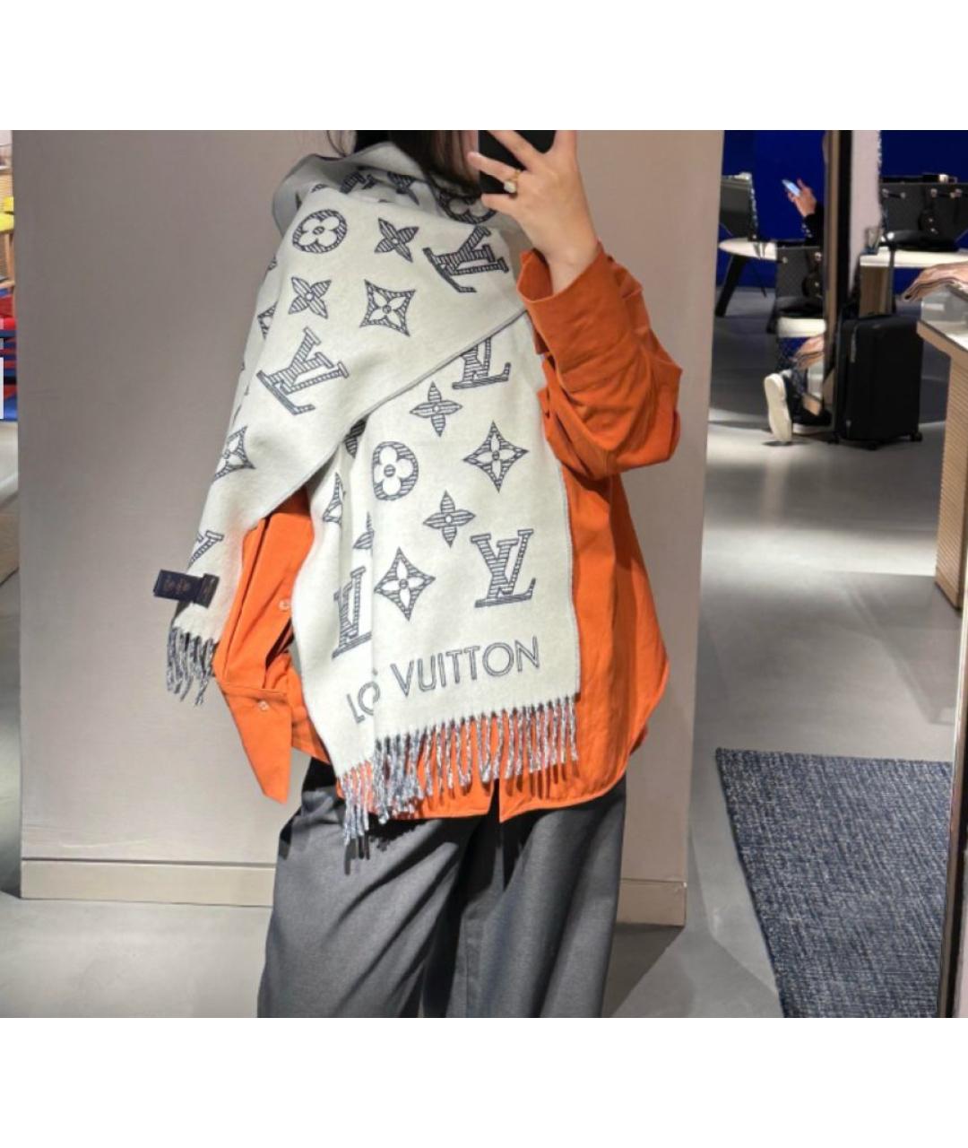 LOUIS VUITTON Кашемировый шарф, фото 5