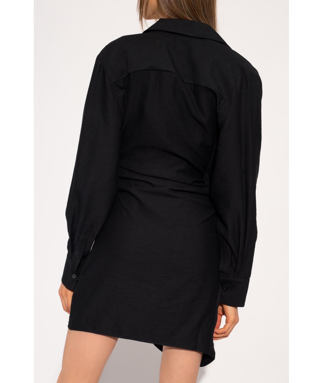 JACQUEMUS Черное коктейльное платье, фото 4
