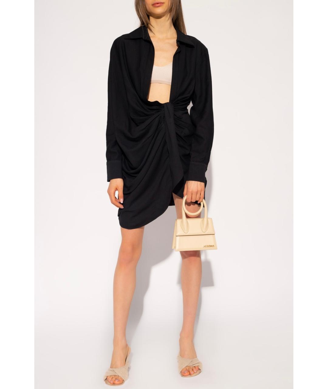 JACQUEMUS Черное коктейльное платье, фото 2