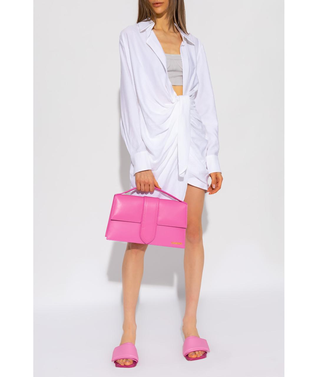 JACQUEMUS Белое коктейльное платье, фото 2