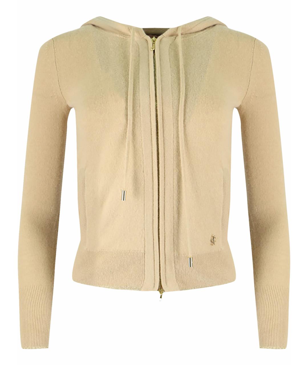 JUICY COUTURE Бежевый кашемировый кардиган, фото 1