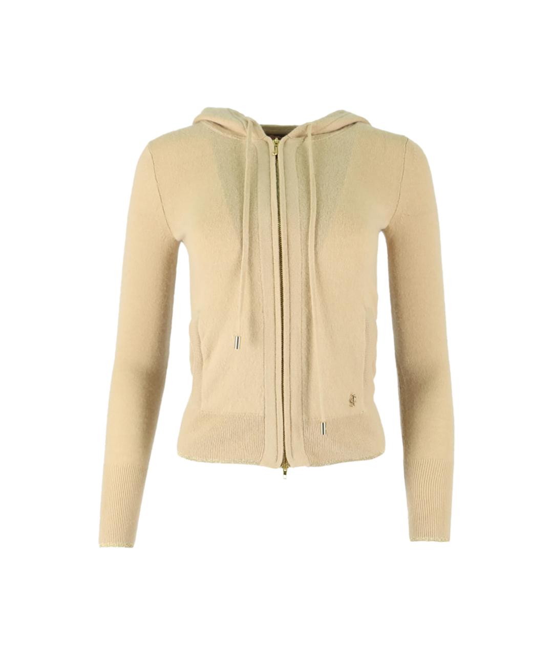 JUICY COUTURE Бежевый кашемировый кардиган, фото 6