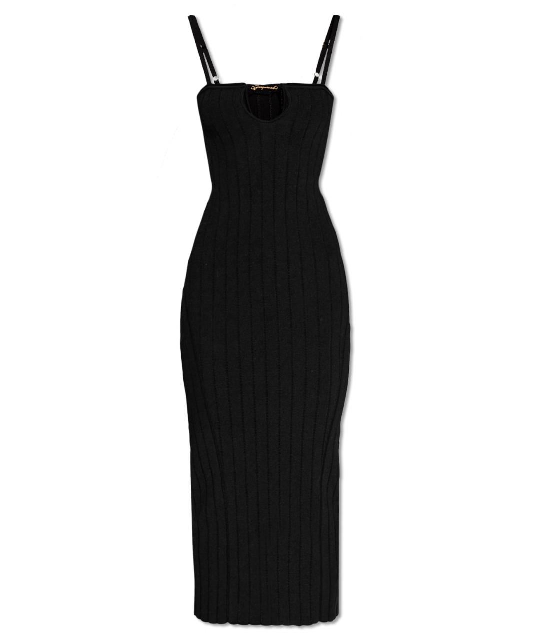JACQUEMUS Черное коктейльное платье, фото 4