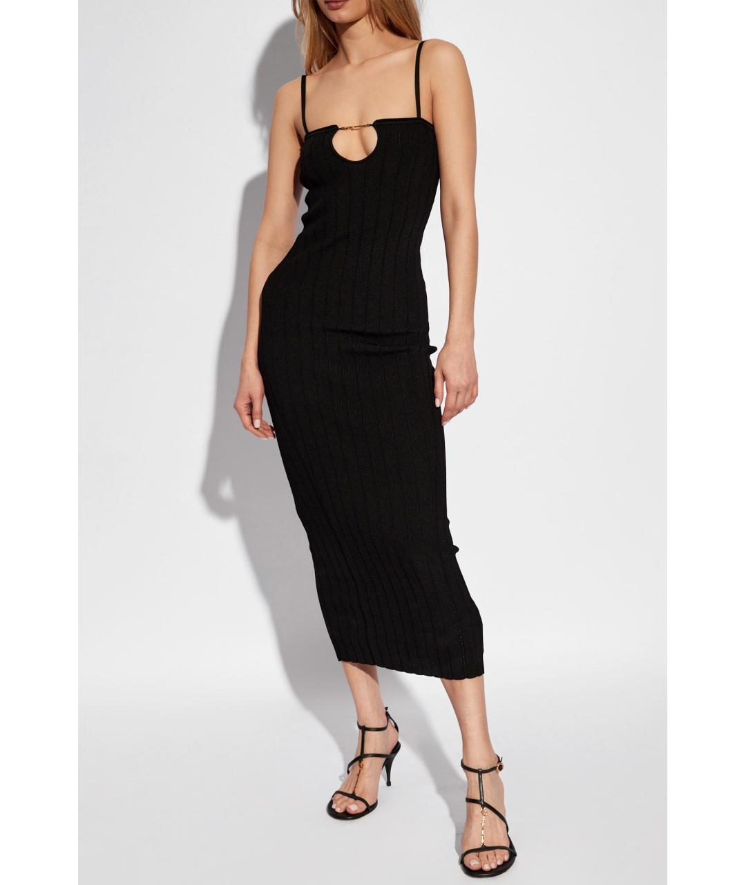 JACQUEMUS Черное коктейльное платье, фото 3