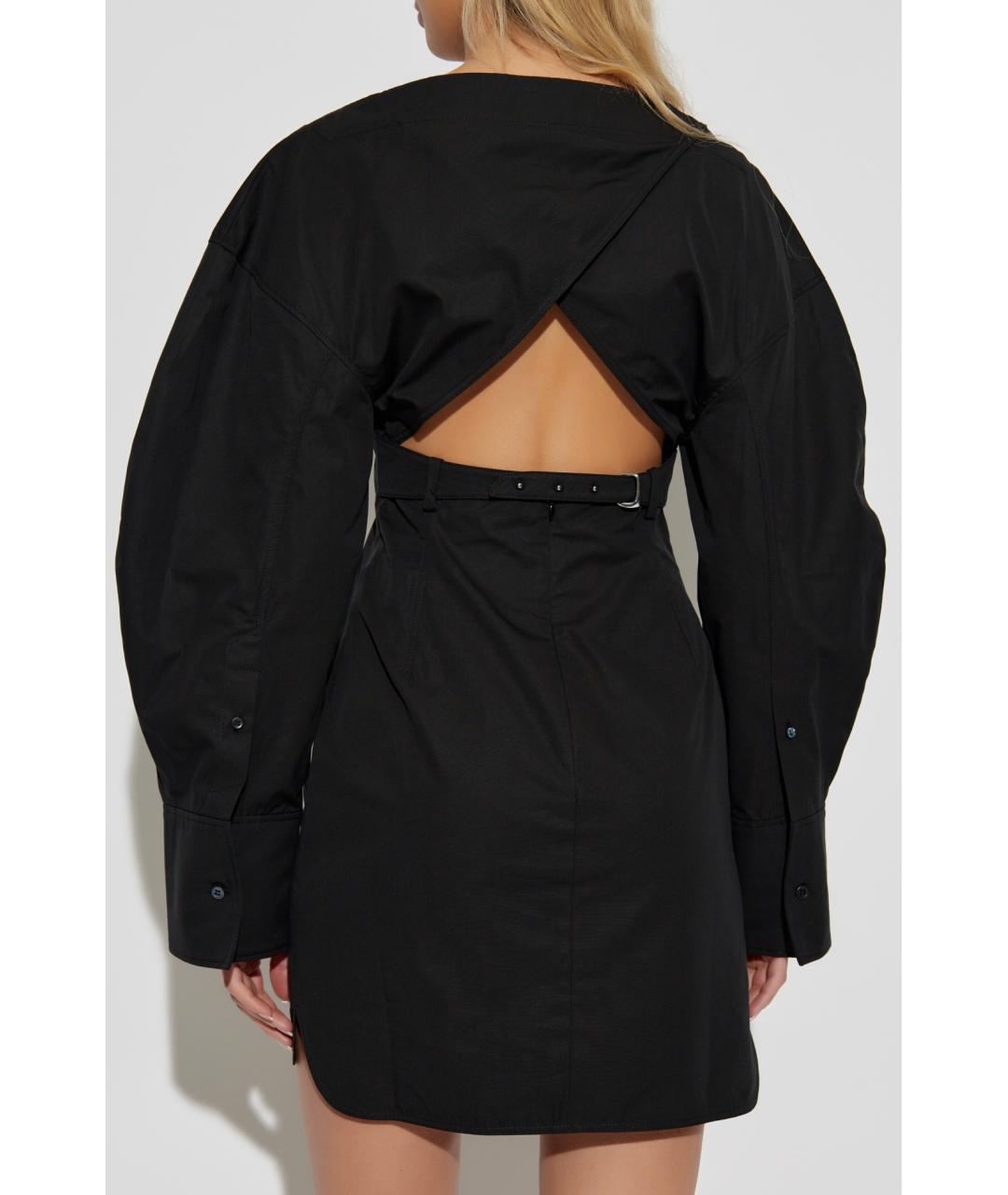 JACQUEMUS Черное коктейльное платье, фото 4
