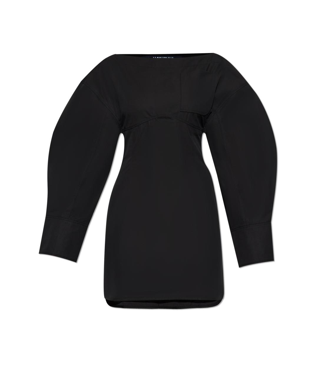 JACQUEMUS Черное коктейльное платье, фото 5