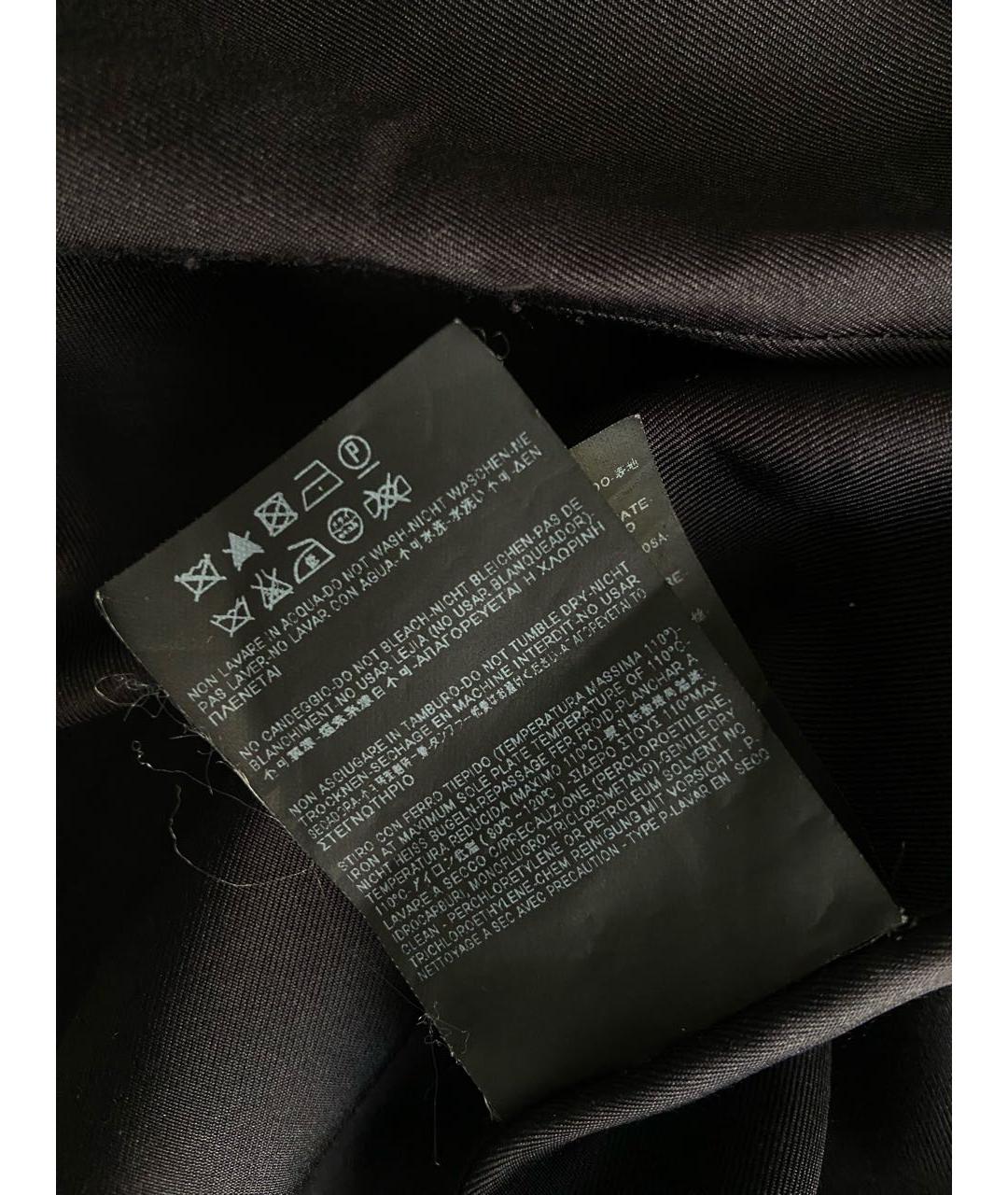 SAINT LAURENT Черное вискозное повседневное платье, фото 8