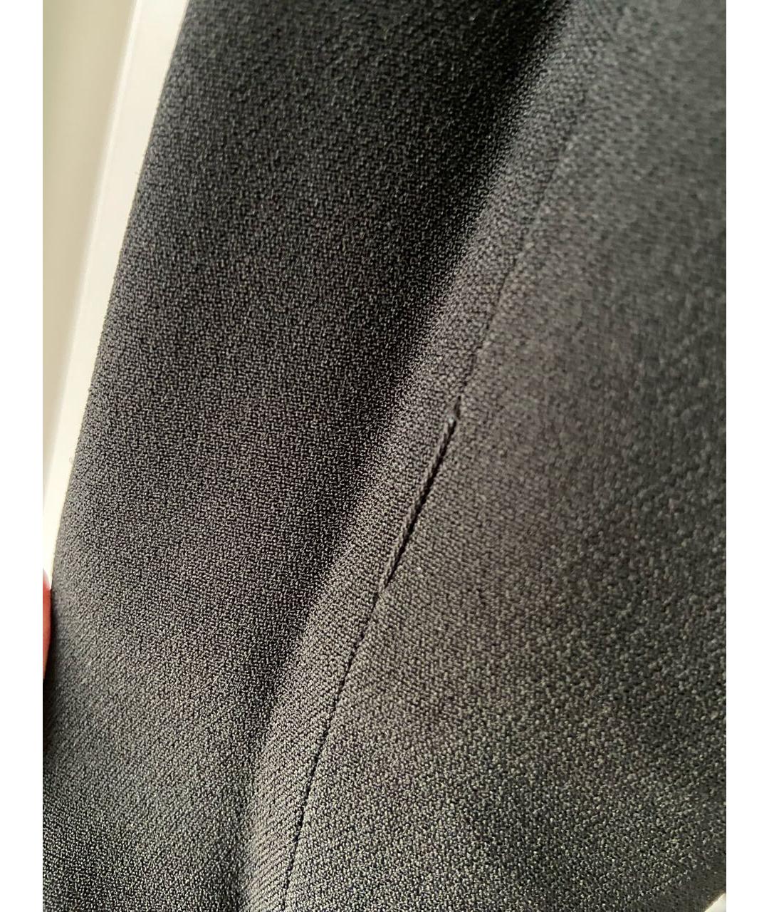 SAINT LAURENT Черное вискозное повседневное платье, фото 3