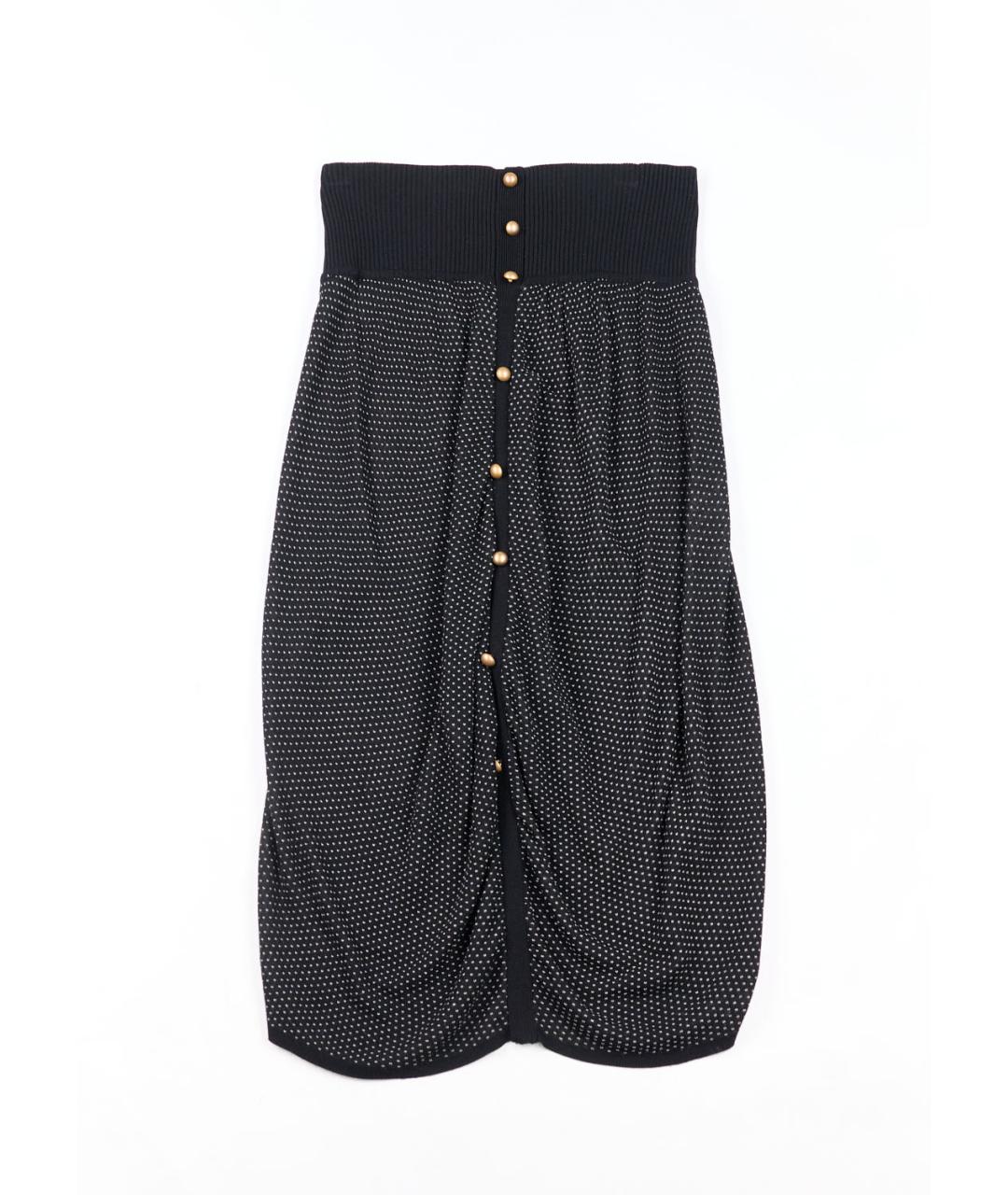 ALEXANDER MCQUEEN Черный вискозный костюм с юбками, фото 2