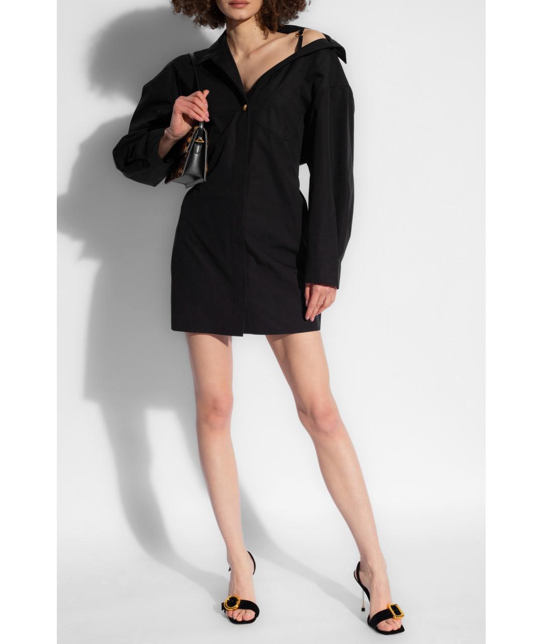 JACQUEMUS Черное коктейльное платье, фото 2