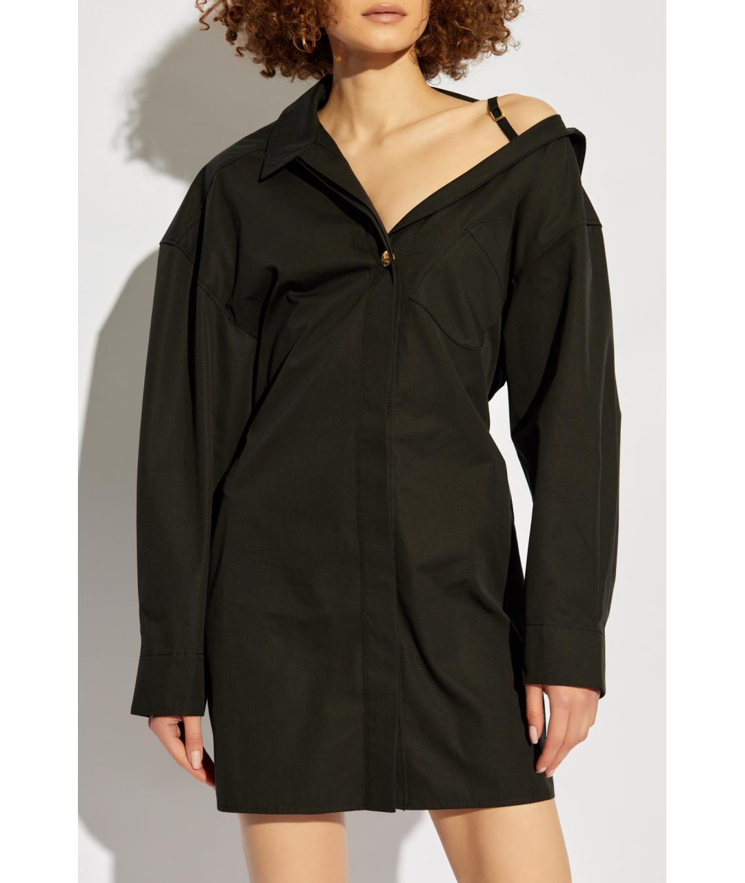 JACQUEMUS Черное коктейльное платье, фото 3