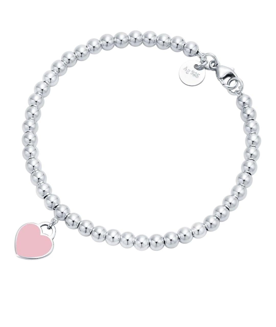 TIFFANY&CO Розовый серебряный браслет, фото 1