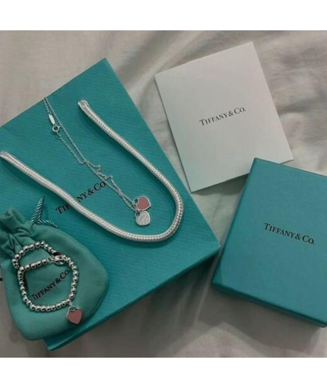 TIFFANY&CO Розовый серебряный браслет, фото 4