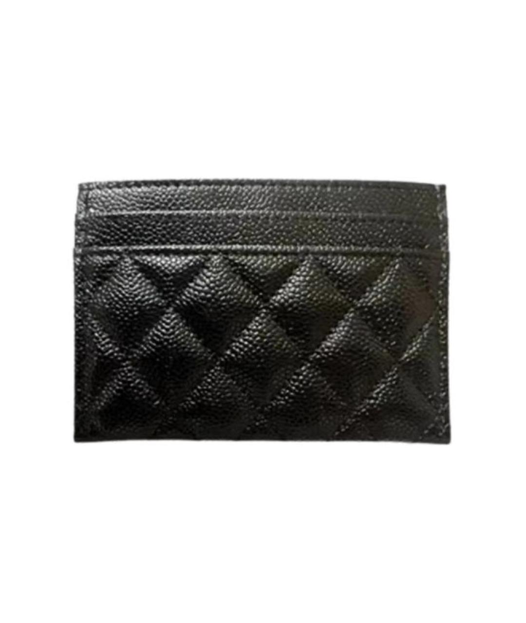 CHANEL Черный кожаный кардхолдер, фото 2