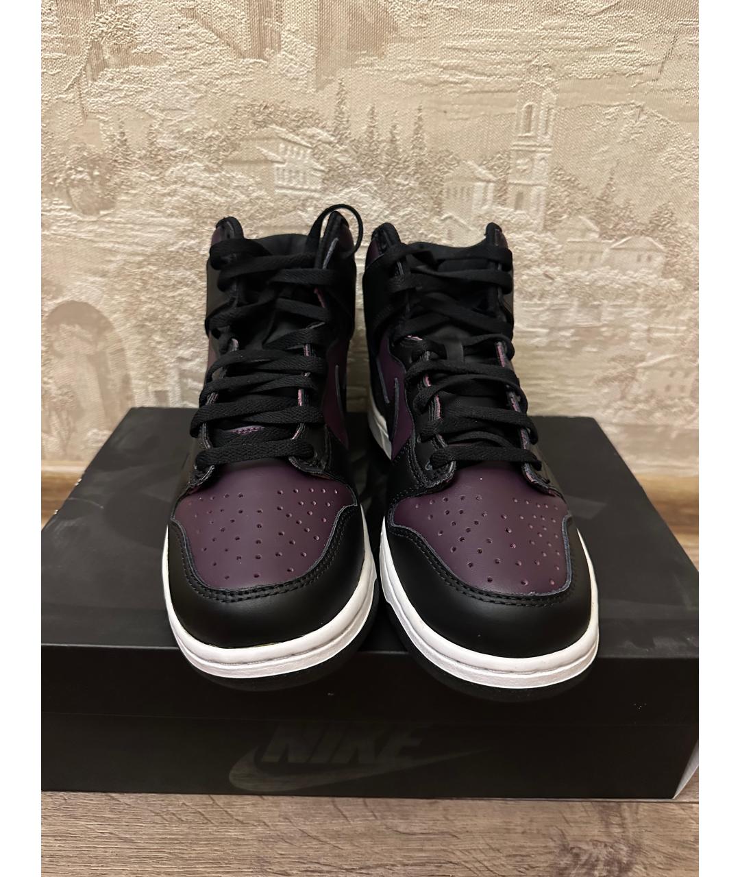 NIKE Мульти кожаные высокие кроссовки / кеды, фото 2