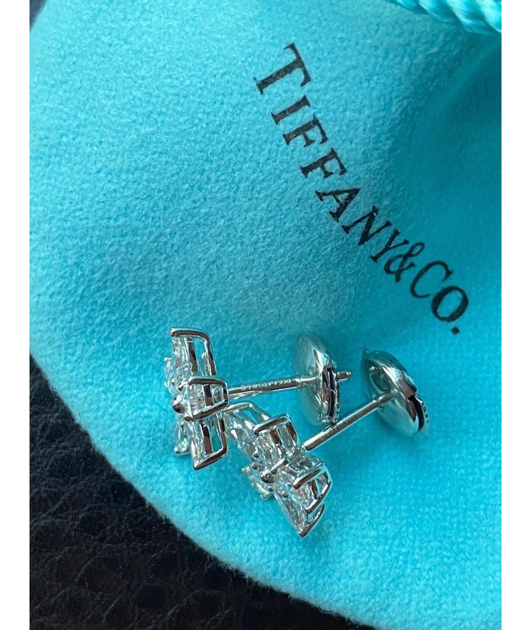 TIFFANY&CO Платиновые серьги, фото 3