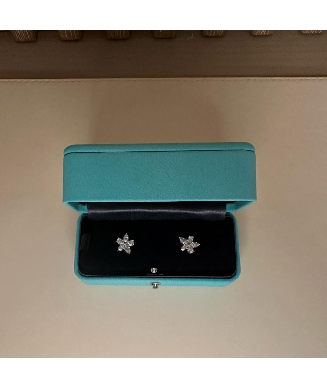 TIFFANY&CO Платиновые серьги, фото 6