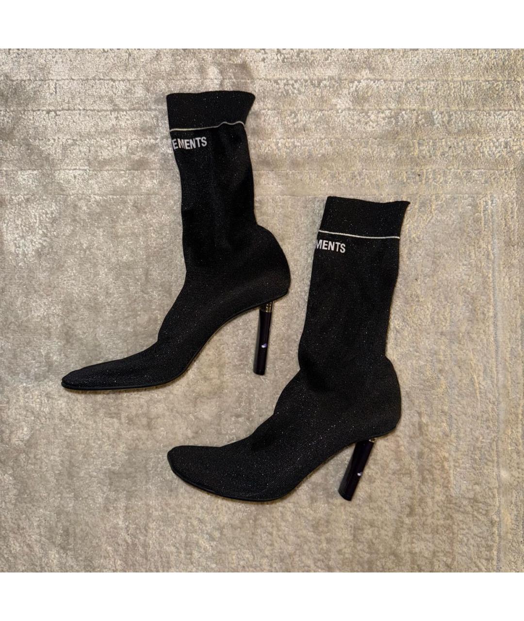VETEMENTS Черные ботильоны, фото 2