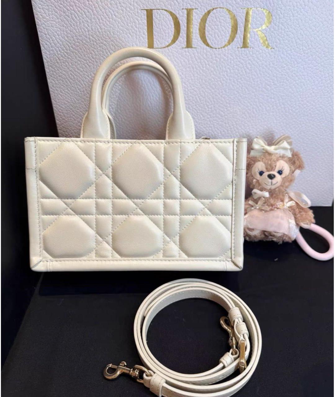 CHRISTIAN DIOR Белая сумка с короткими ручками, фото 4