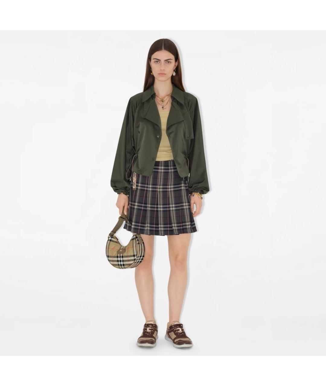 BURBERRY Бежевая тканевая сумка через плечо, фото 2