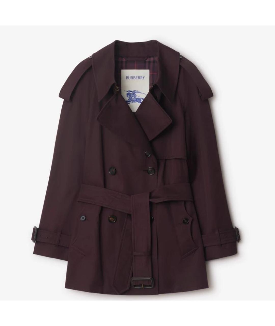 BURBERRY Бордовый тренч/плащ, фото 7