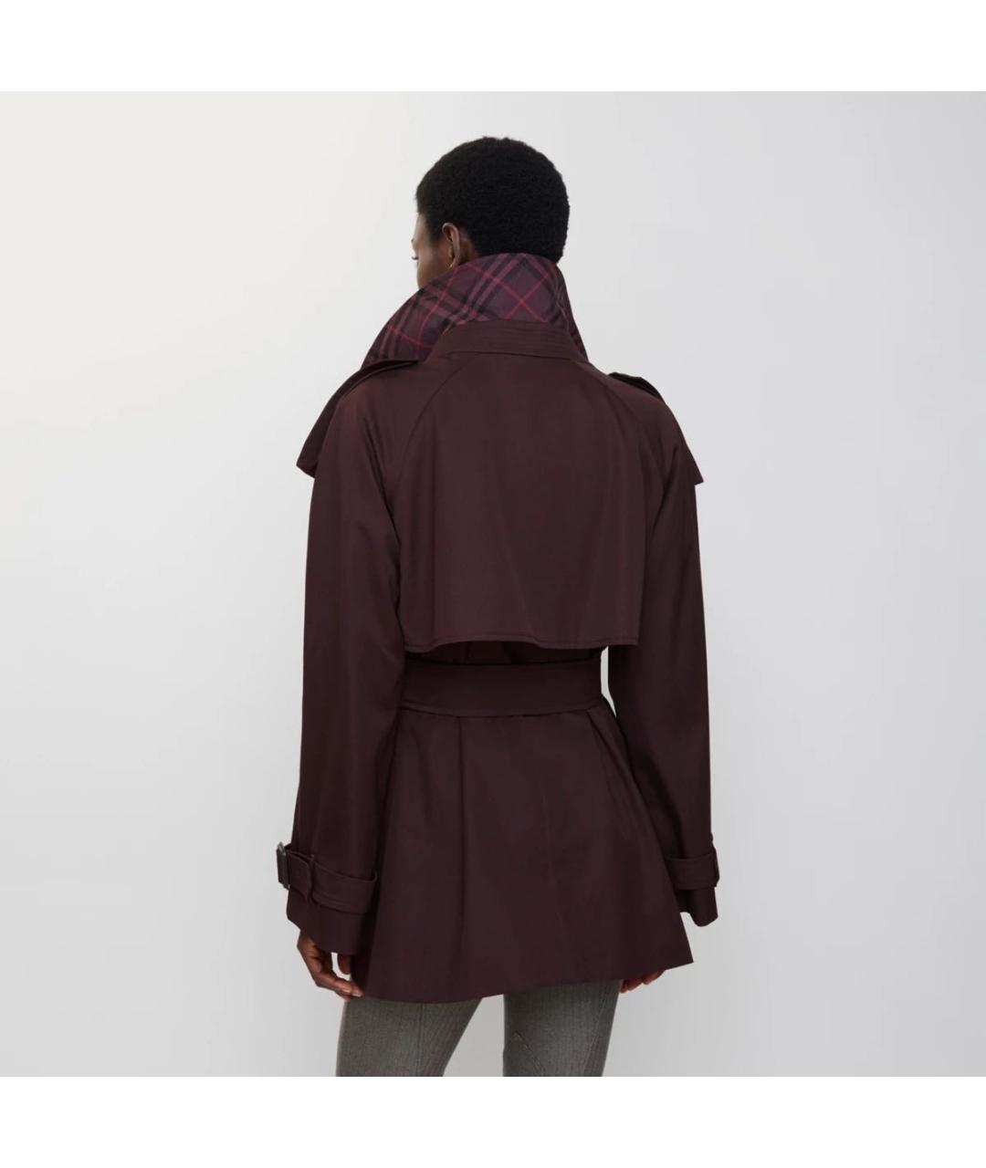 BURBERRY Бордовый тренч/плащ, фото 6