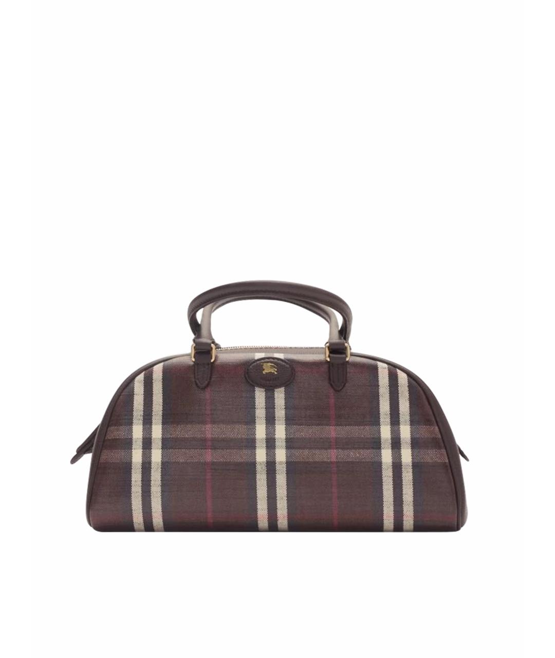 BURBERRY Бордовая кожаная сумка через плечо, фото 1