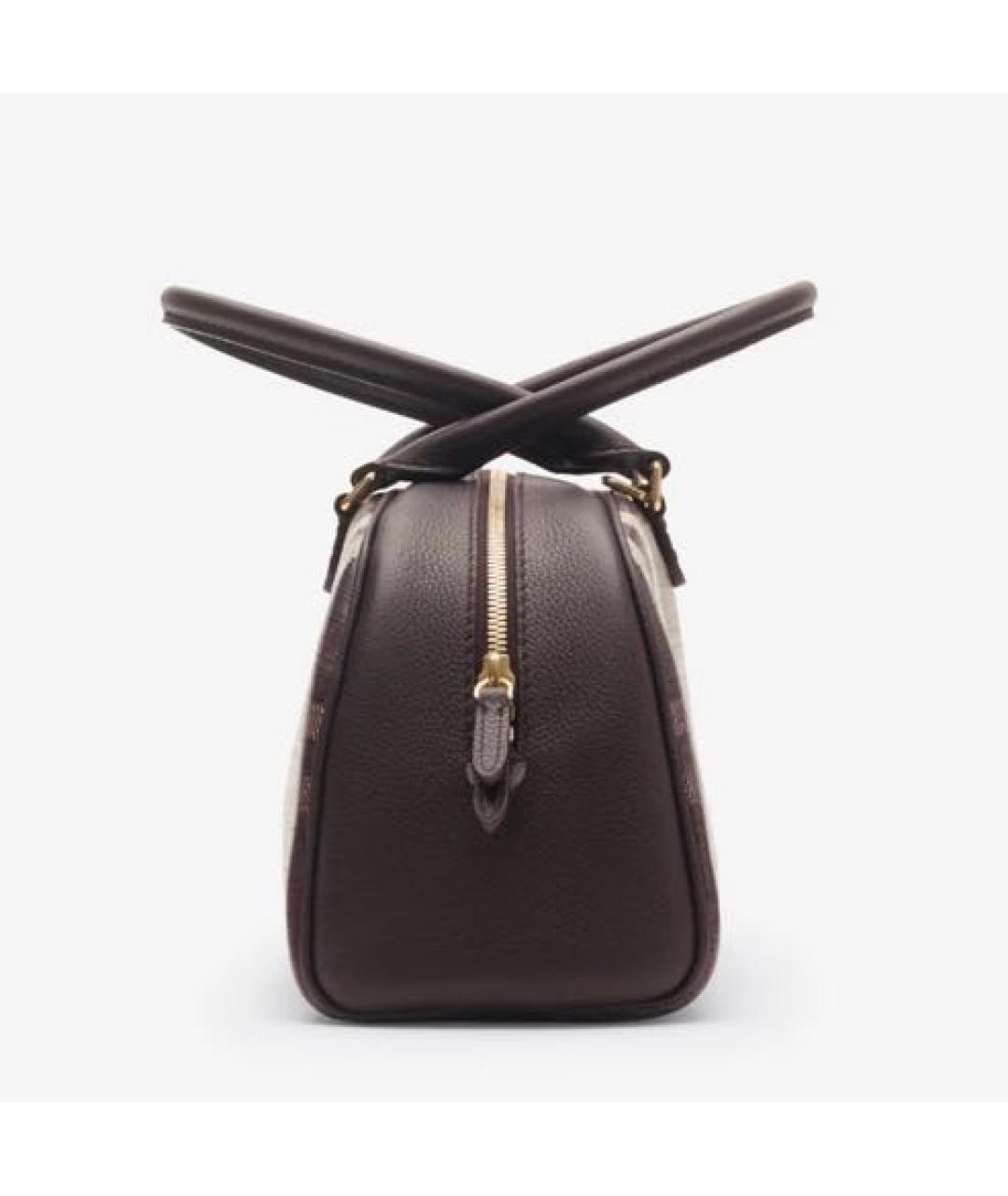 BURBERRY Бордовая кожаная сумка через плечо, фото 4
