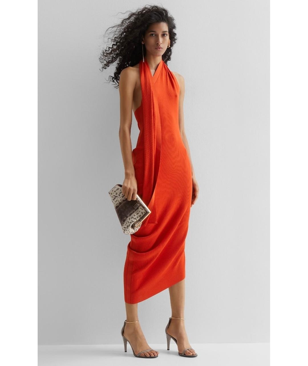 FENDI Красное коктейльное платье, фото 2