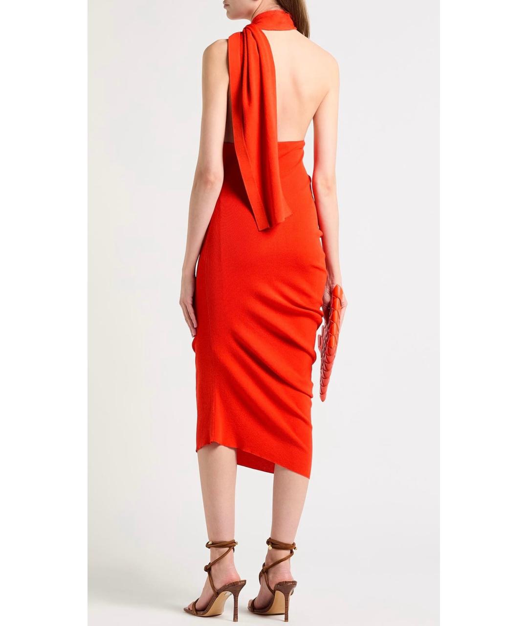FENDI Красное коктейльное платье, фото 3