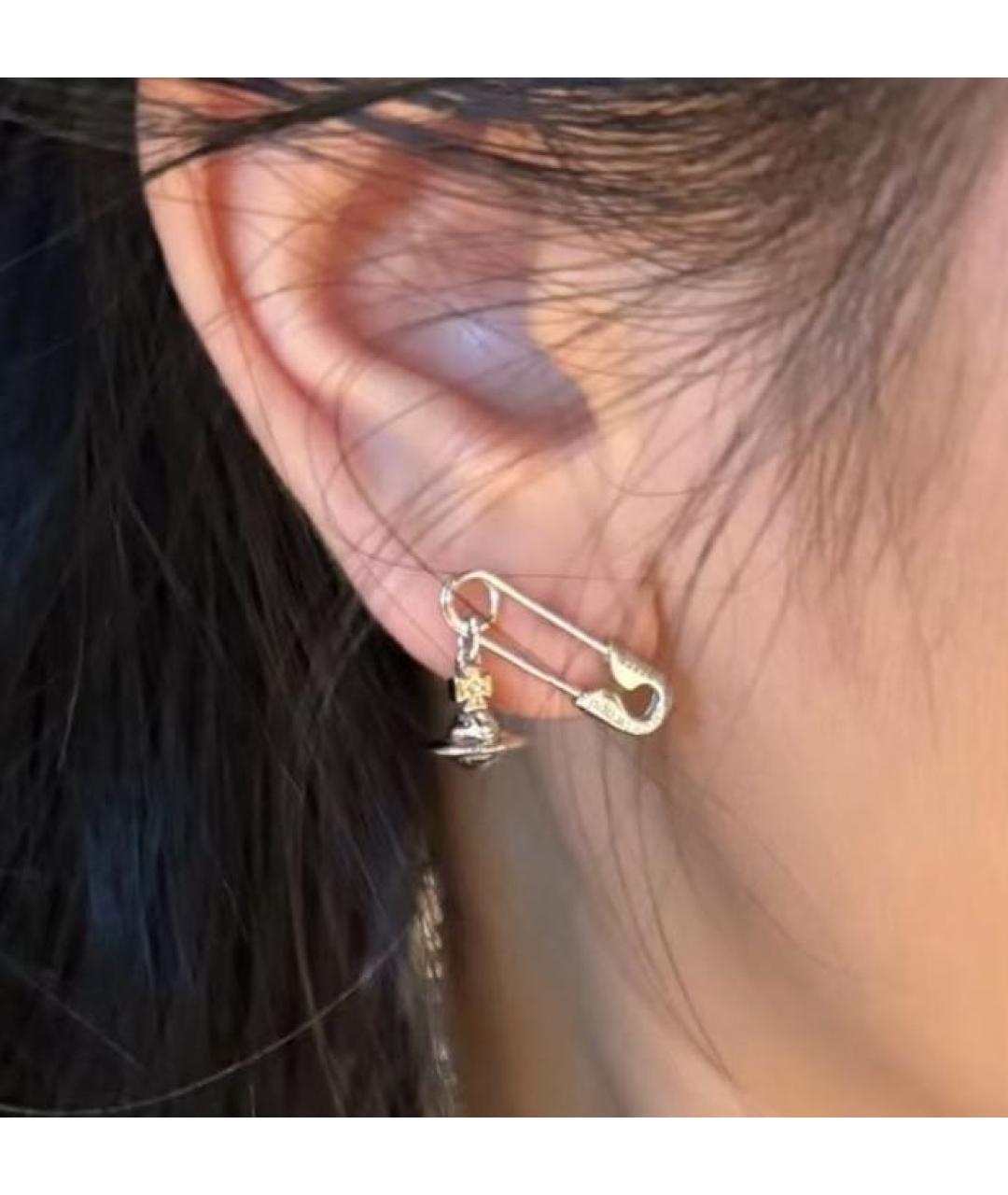 VIVIENNE WESTWOOD Серебряные с серебряным покрытием серьги, фото 3