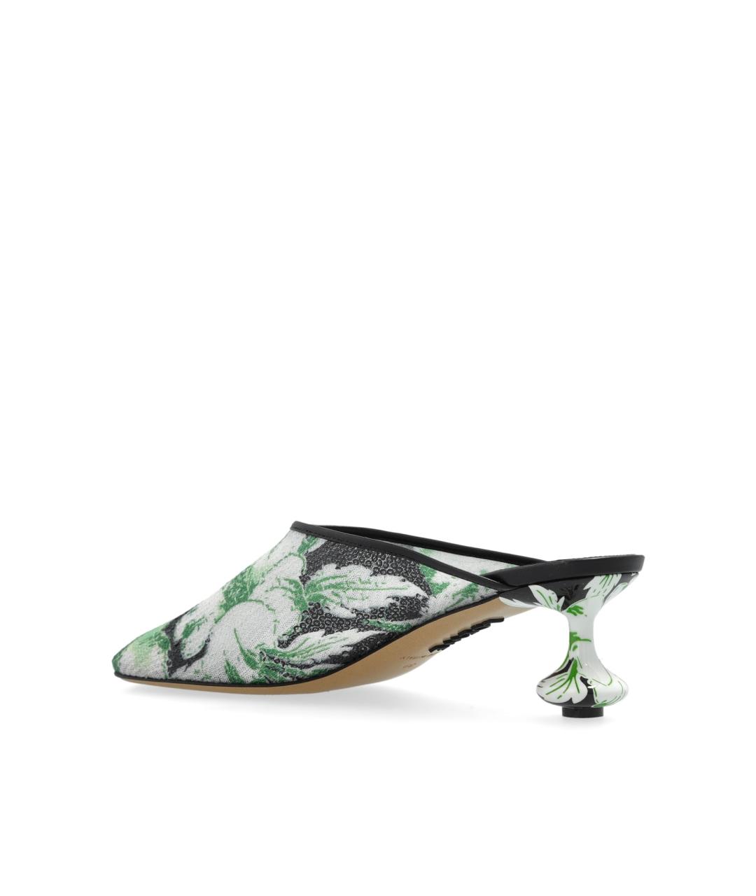LOEWE Зеленые мюли, фото 4
