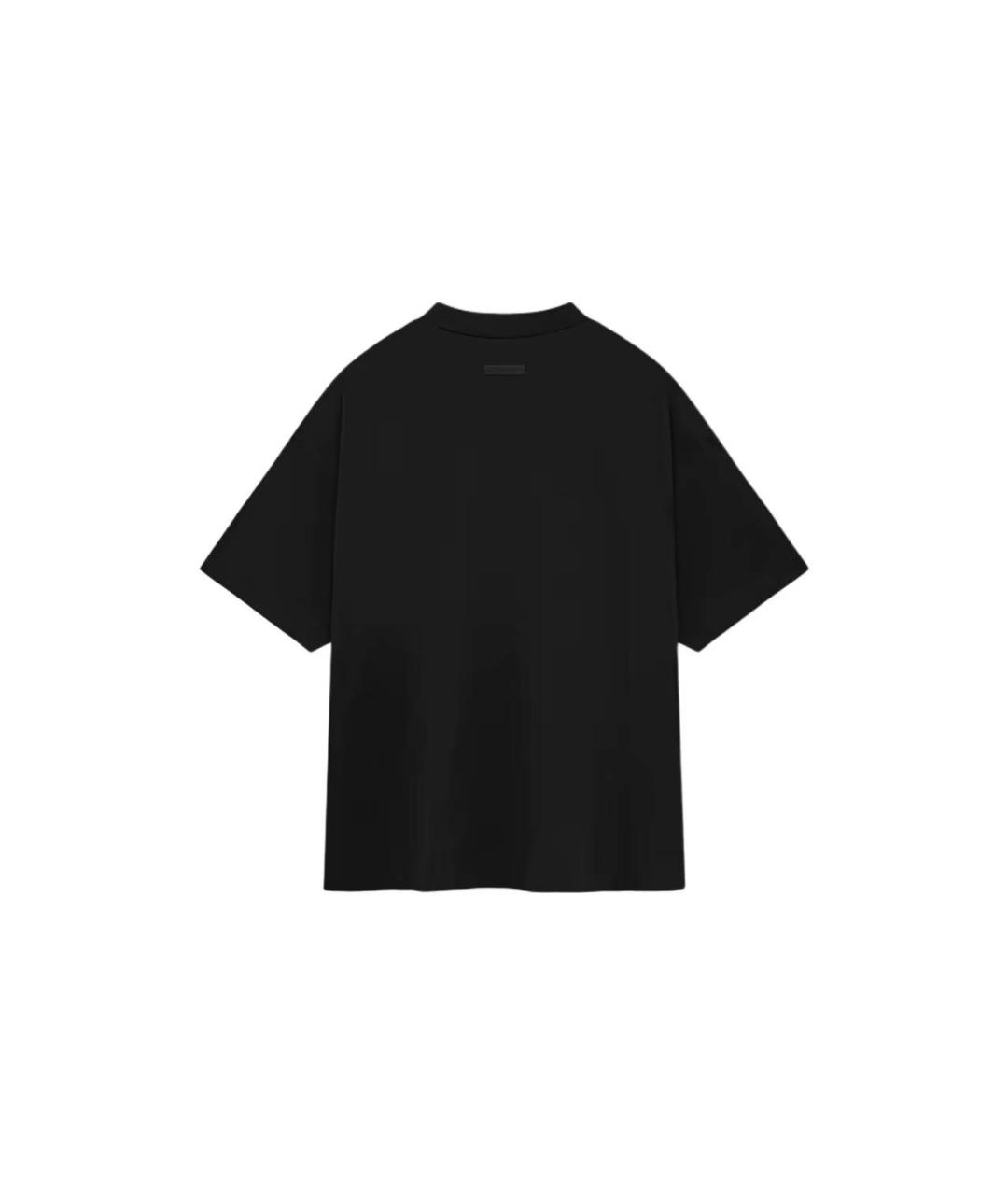 FEAR OF GOD ESSENTIALS Черная хлопковая футболка, фото 2