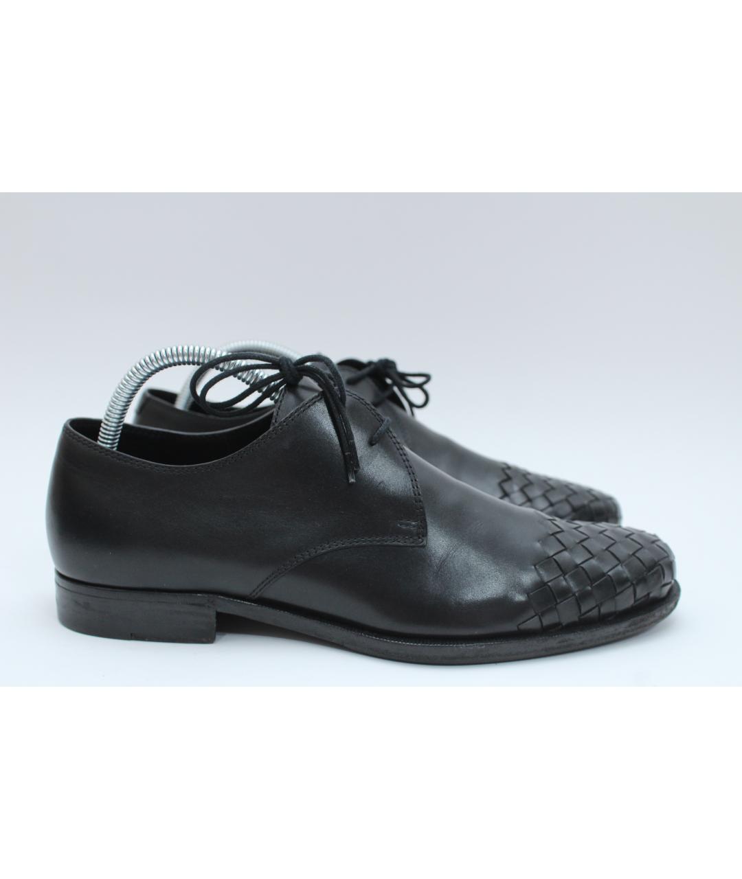 BOTTEGA VENETA Черные кожаные туфли, фото 10