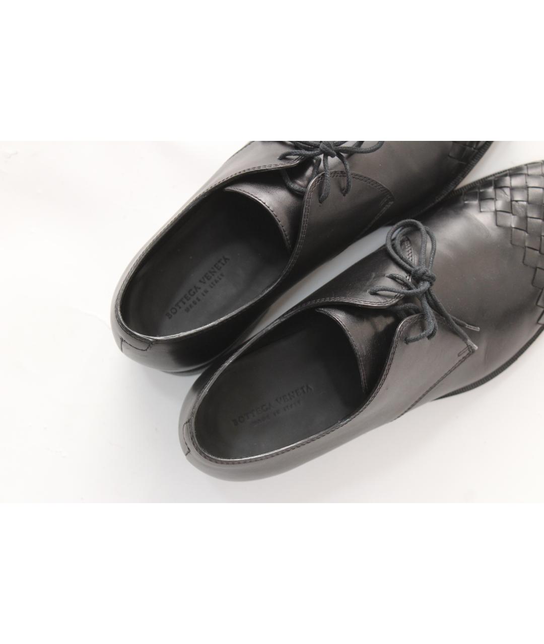 BOTTEGA VENETA Черные кожаные туфли, фото 9