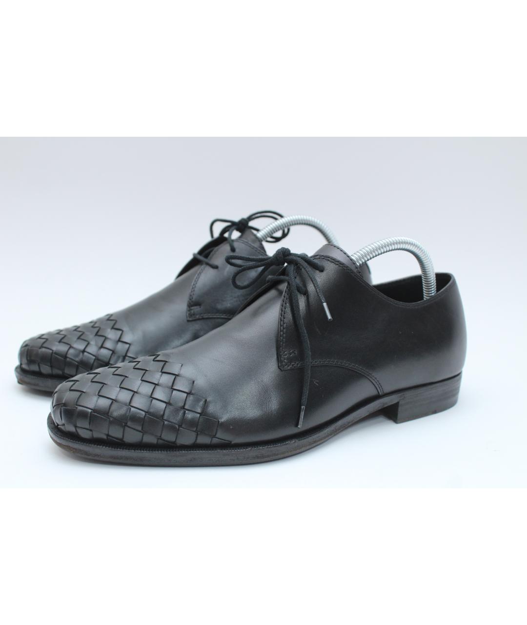 BOTTEGA VENETA Черные кожаные туфли, фото 2