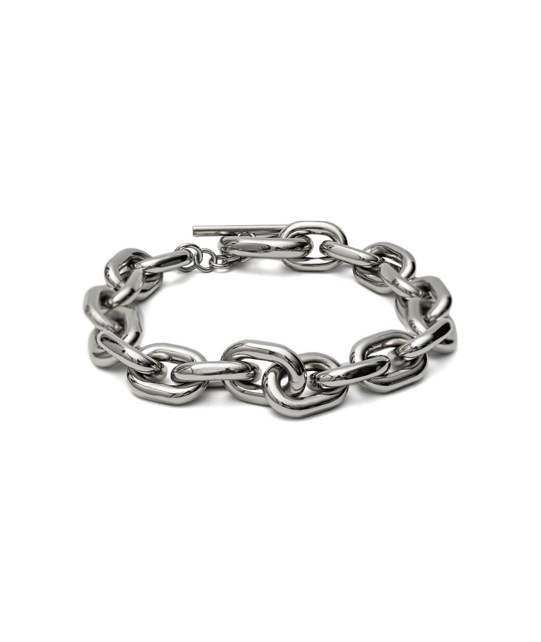 PACO RABANNE Серебряное металлическое колье, фото 3