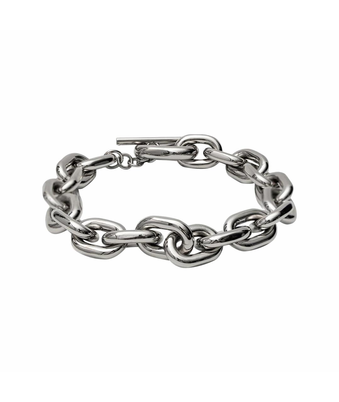 PACO RABANNE Серебряное металлическое колье, фото 1