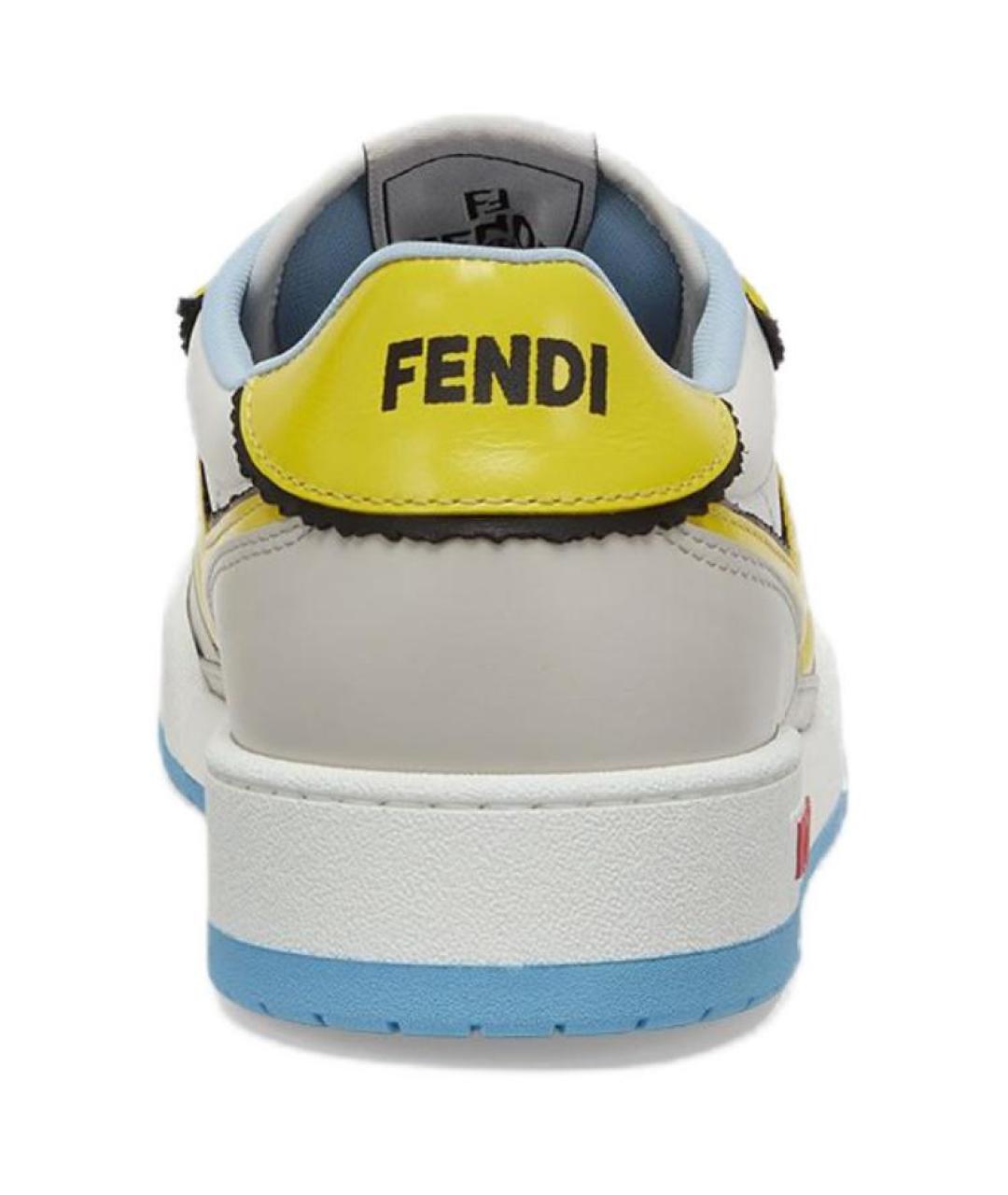 FENDI Серые низкие кроссовки / кеды, фото 5