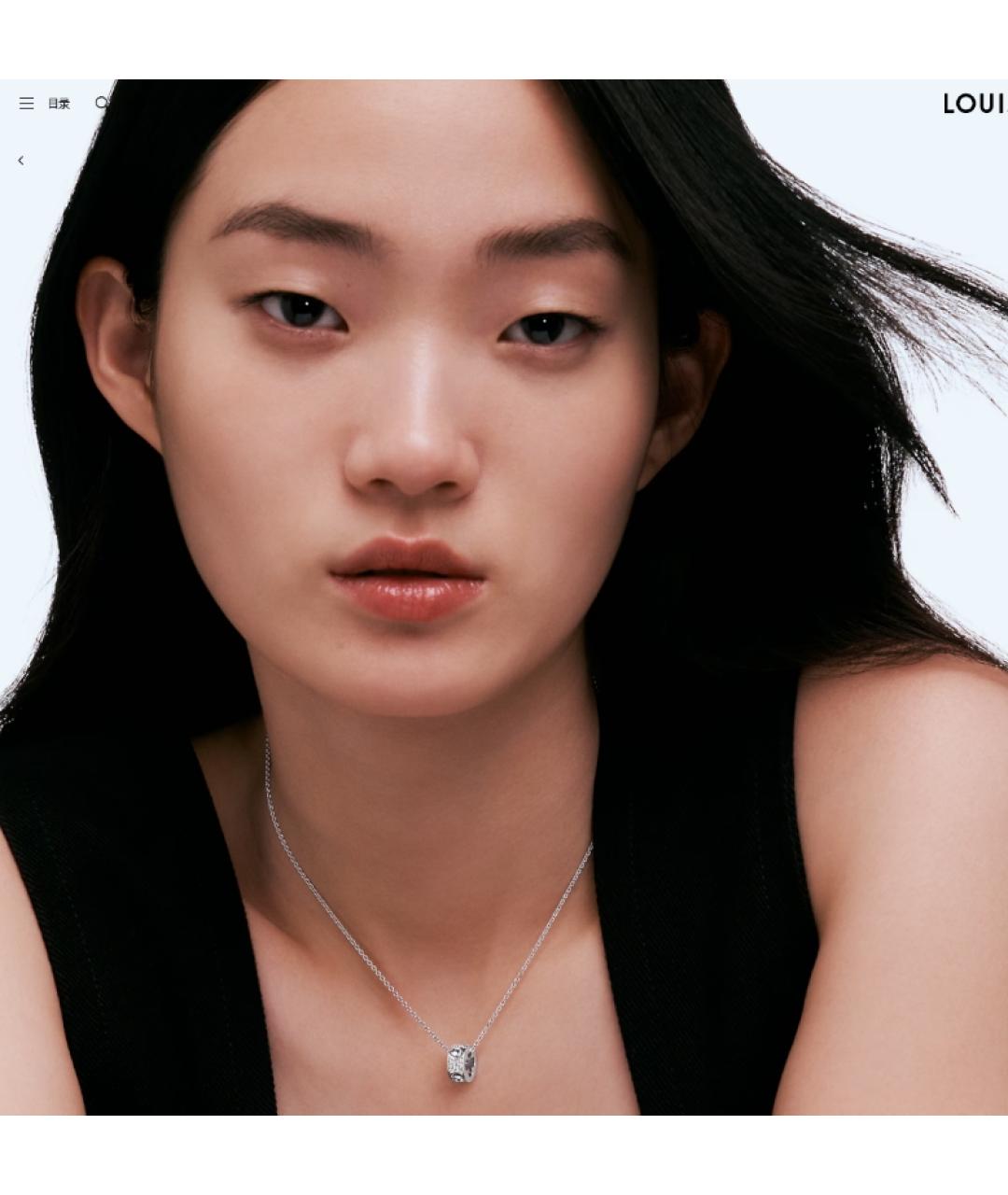 LOUIS VUITTON Серебряное колье из белого золота, фото 3