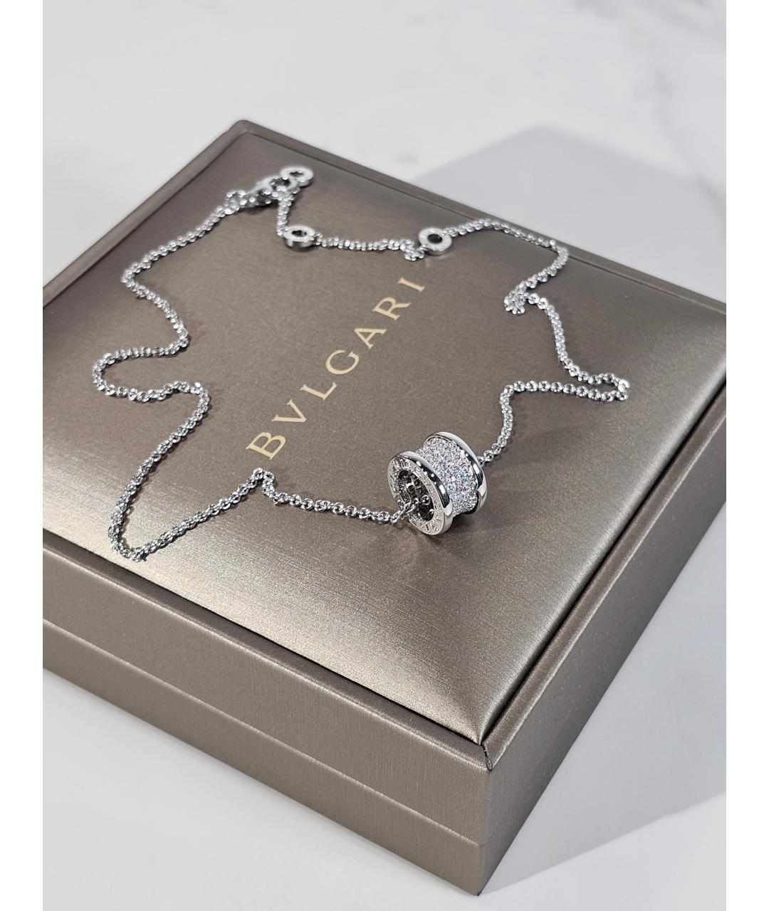 BVLGARI Серебряное колье из белого золота, фото 2