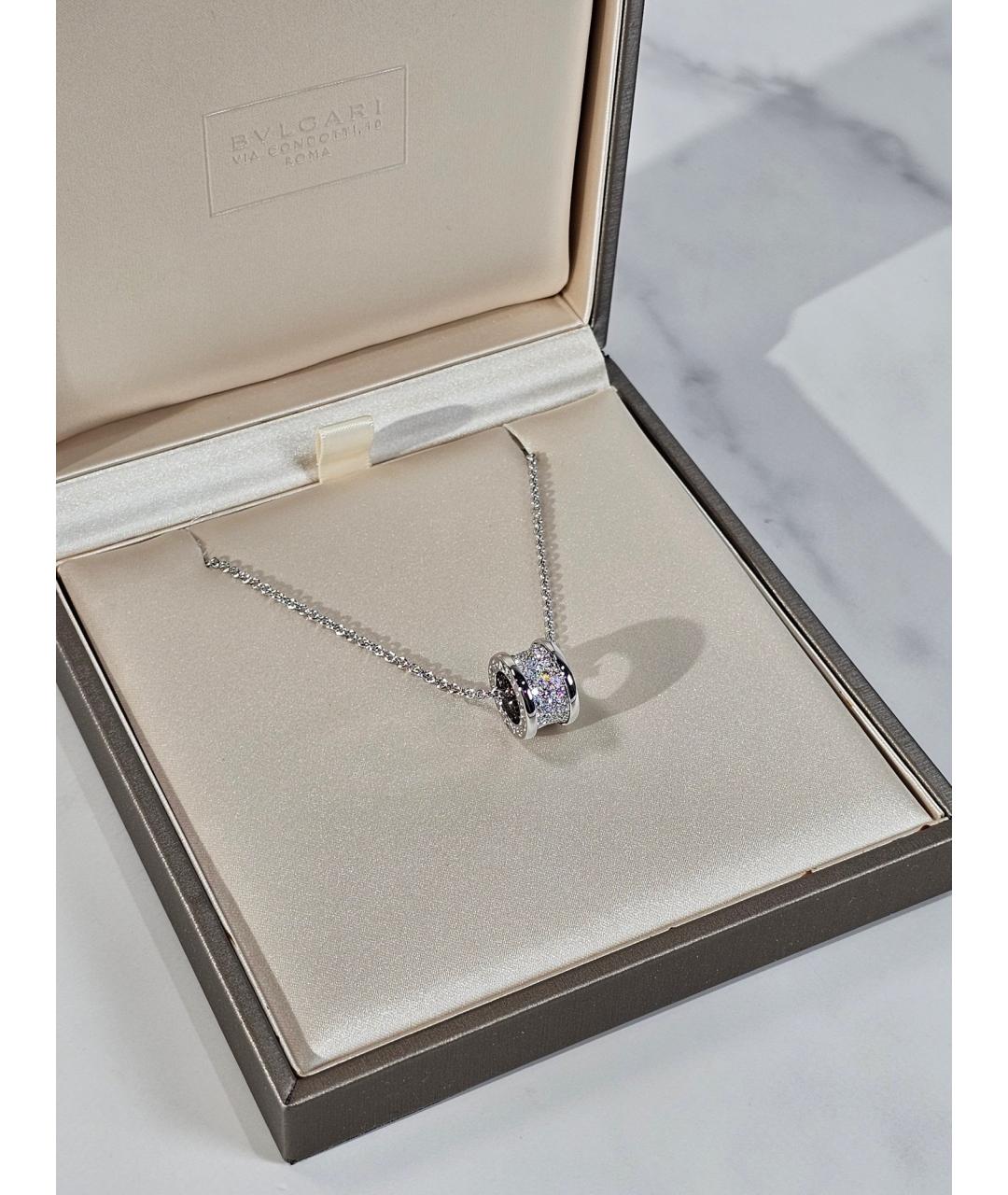 BVLGARI Серебряное колье из белого золота, фото 5