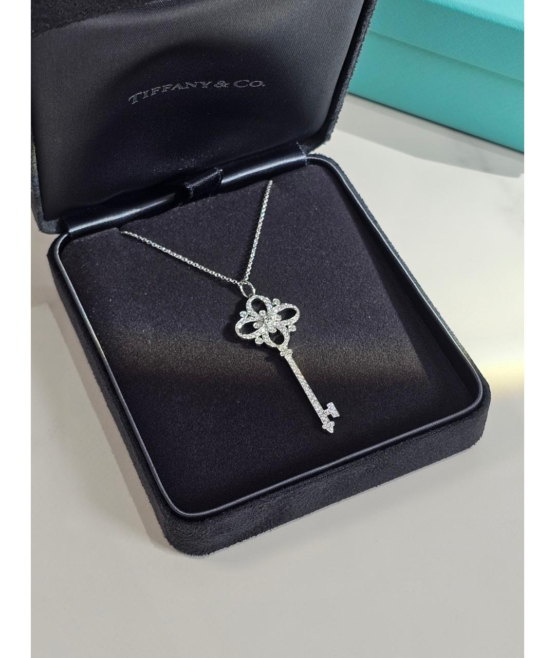 TIFFANY&CO Серебряное платиновое колье, фото 2