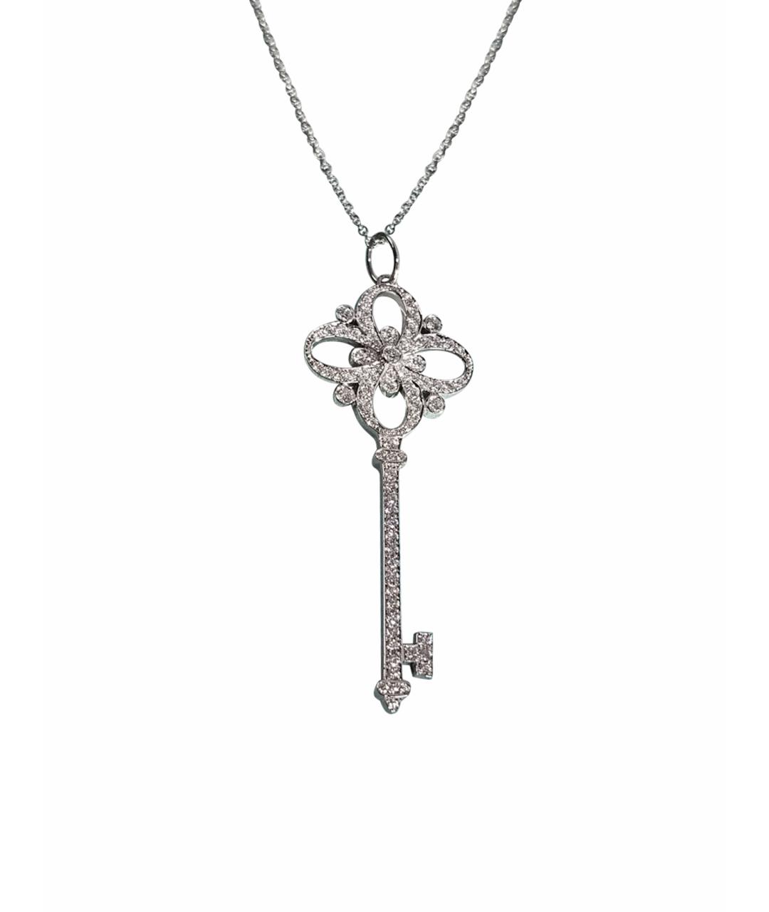 TIFFANY&CO Серебряное платиновое колье, фото 1