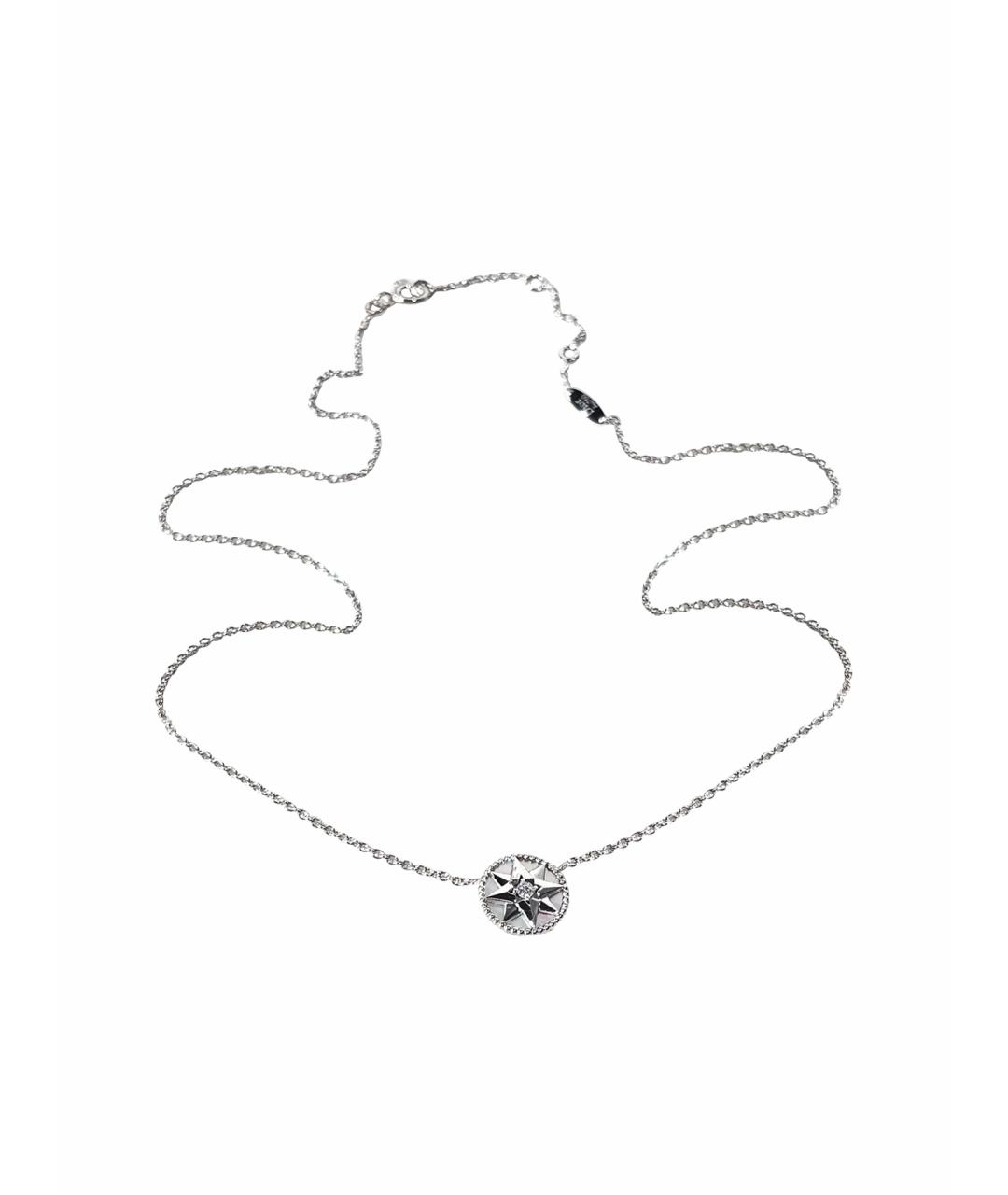 CHRISTIAN DIOR Серебряное колье из белого золота, фото 1