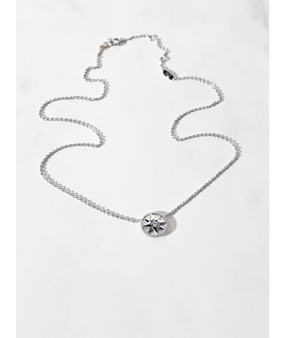 CHRISTIAN DIOR Серебряное колье из белого золота, фото 4