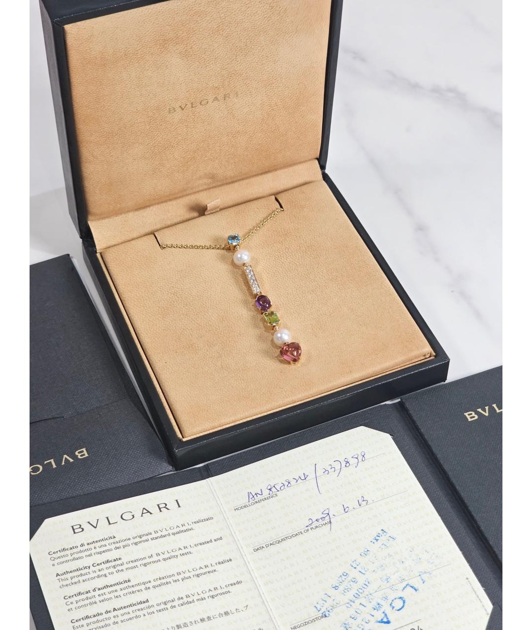 BVLGARI Золотое колье из желтого золота, фото 2