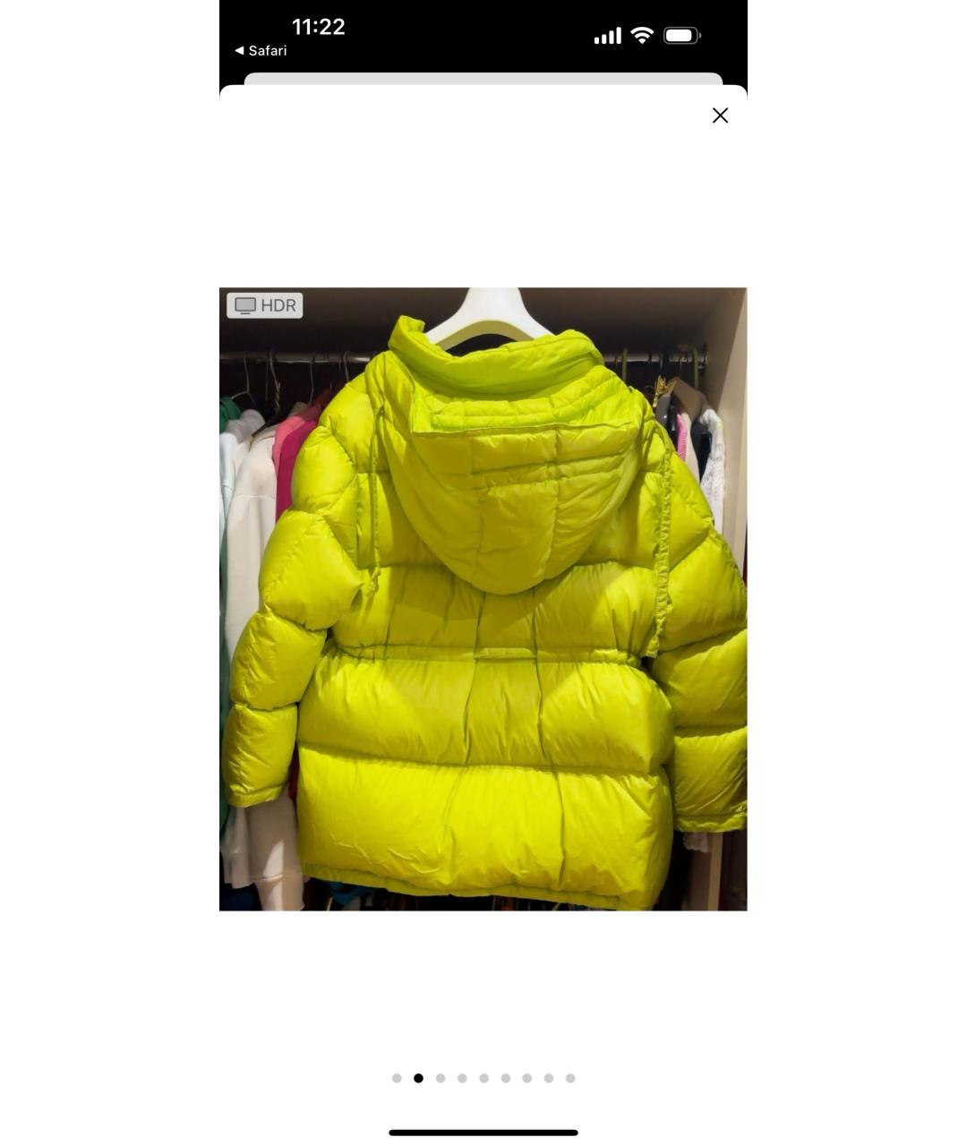 ACNE STUDIOS Салатовый пуховик, фото 2