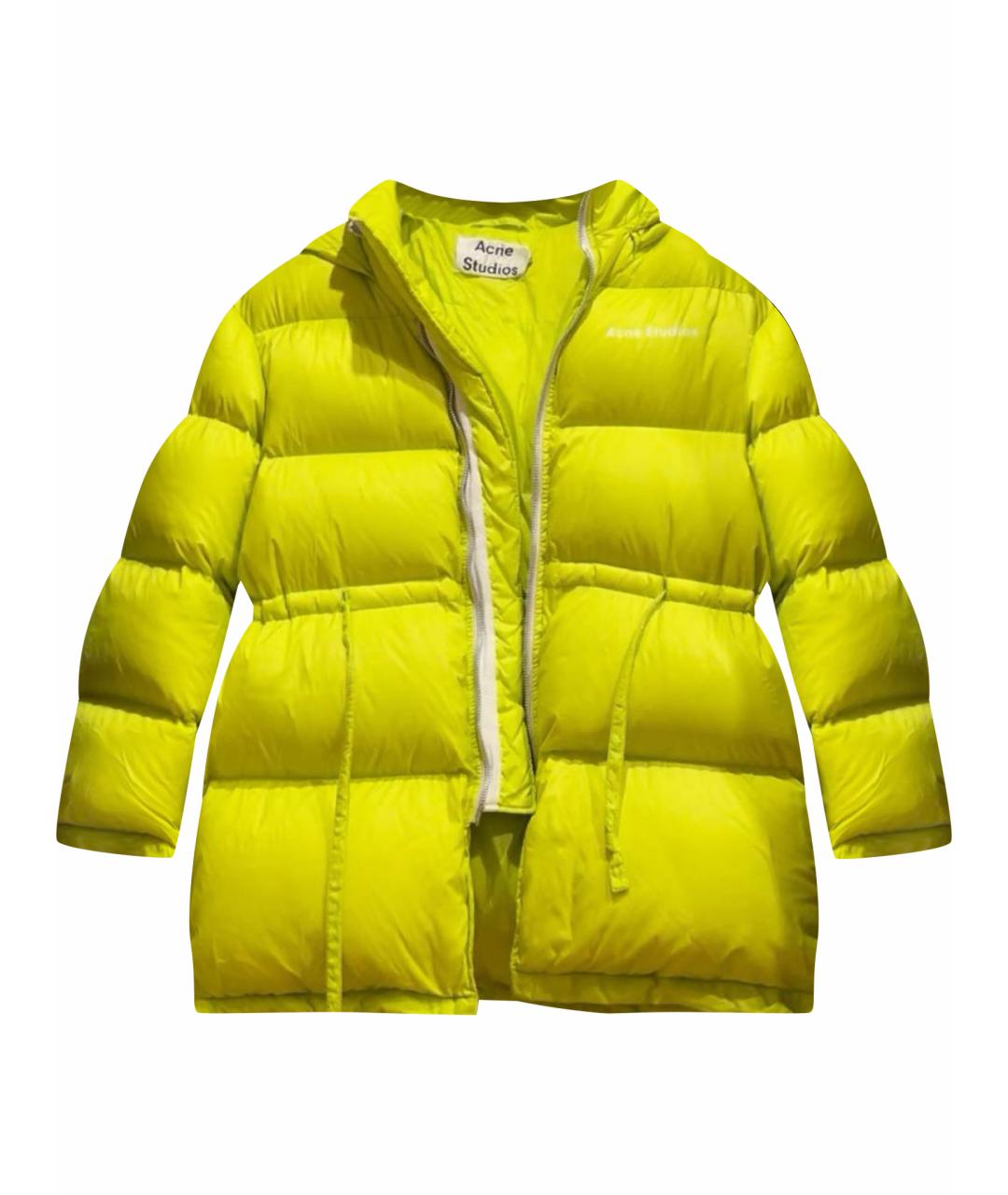 ACNE STUDIOS Салатовый пуховик, фото 1
